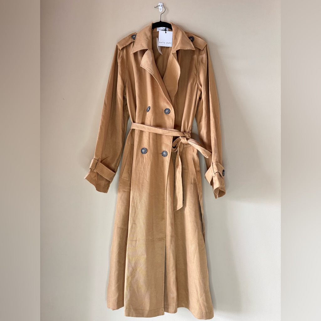 Anthropologie Bella Dahl Camel Trench Coat